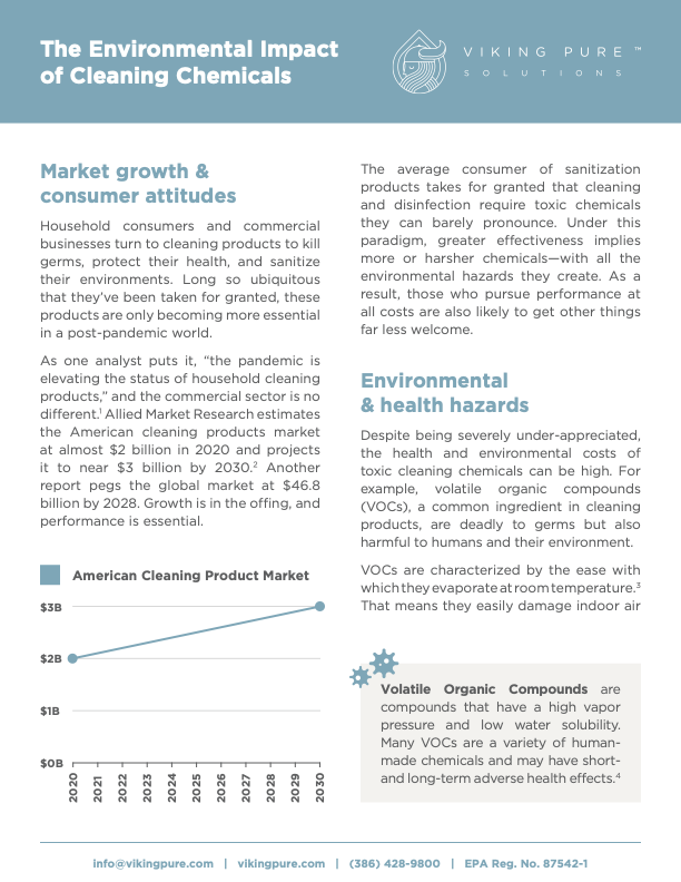 The Environmental Impact of Cleaning Chemicals – White Paper - Viking ...