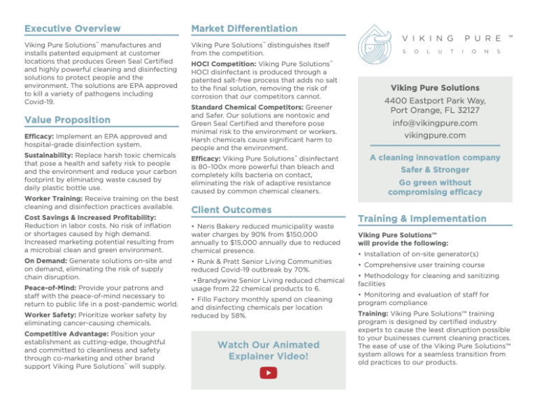 Benefits of Viking Pure Solutions Viking Pure Solutions, LLC Salt