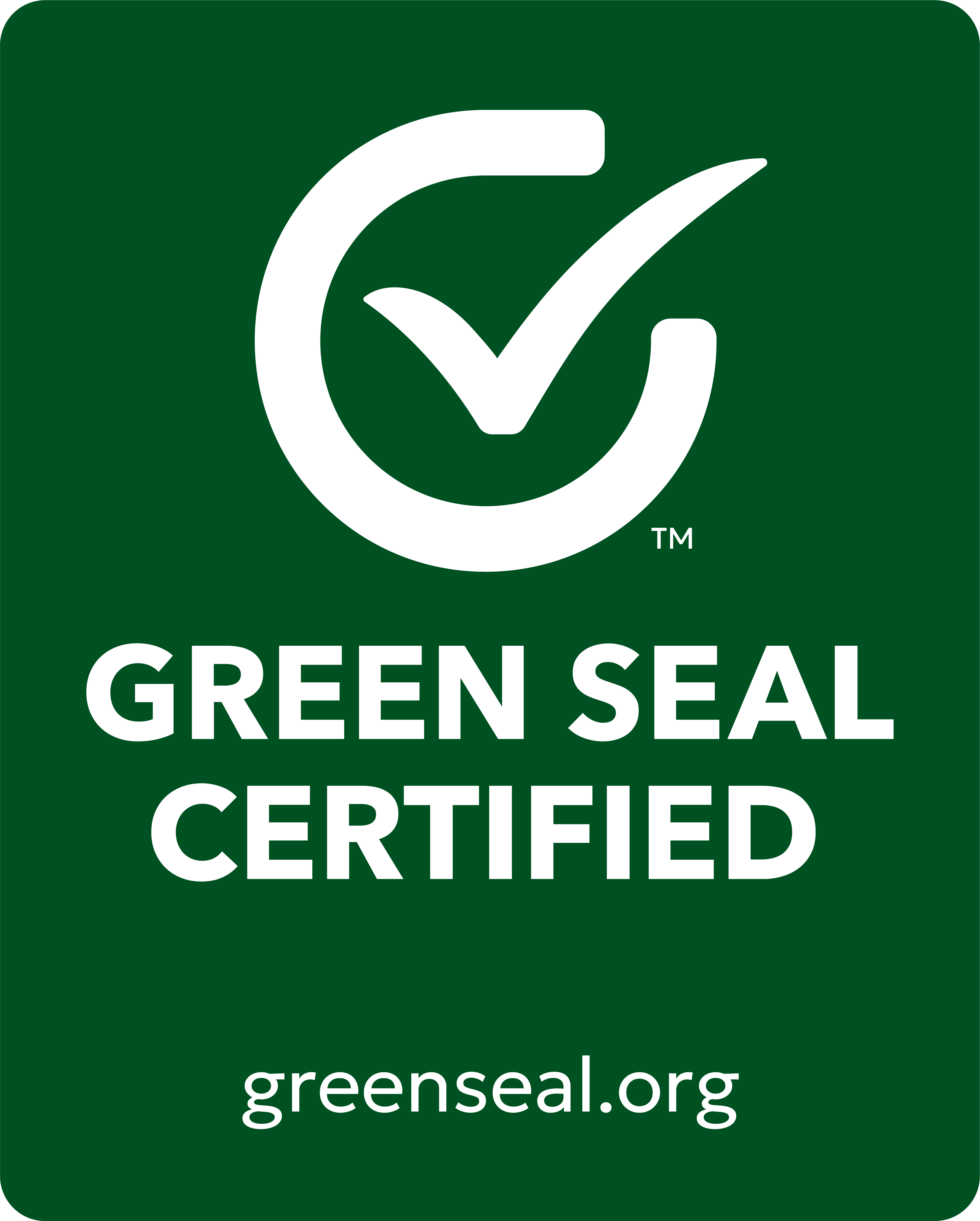Green Seal Certified badge