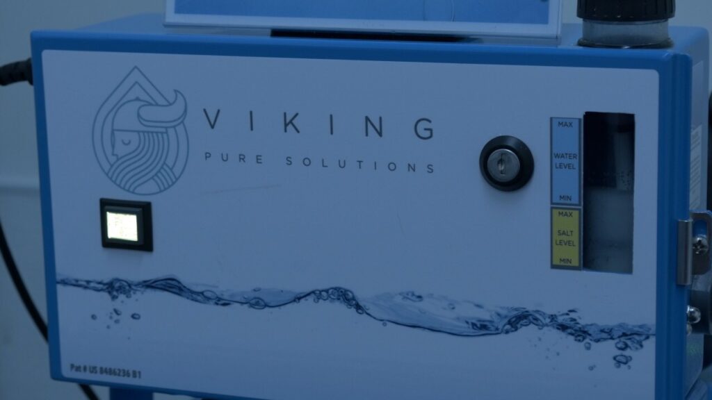 Viking Pure Solutions machine with the salt level visible